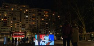 "Westtangente" von Anne Schülke auf dem Berliner Platz in Ratingen-West Foto: Alexander Zheleznyak, 2022