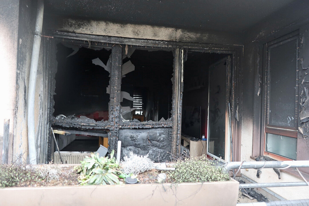Am Sonntagmorgen wurde ein 67-Jähriger bei einem Wohnungsbrand schwer verletzt. Foto: Polizei