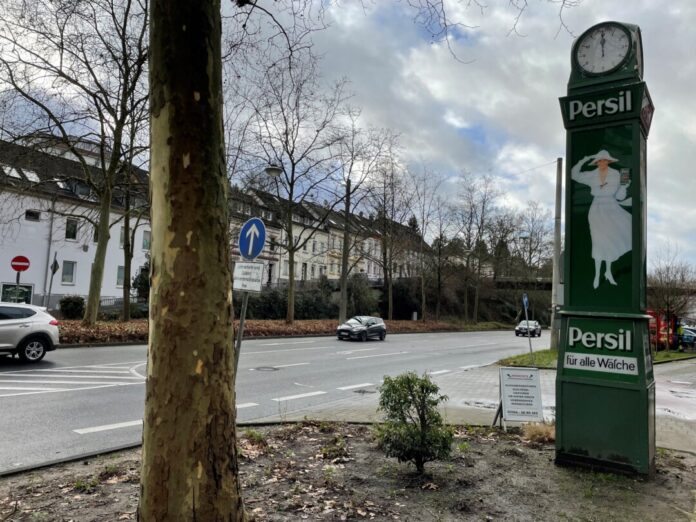 Die Persil-Uhr in der Kreisstadt ist an der Talstraße zu finden. Foto: Kreisstadt Mettmann