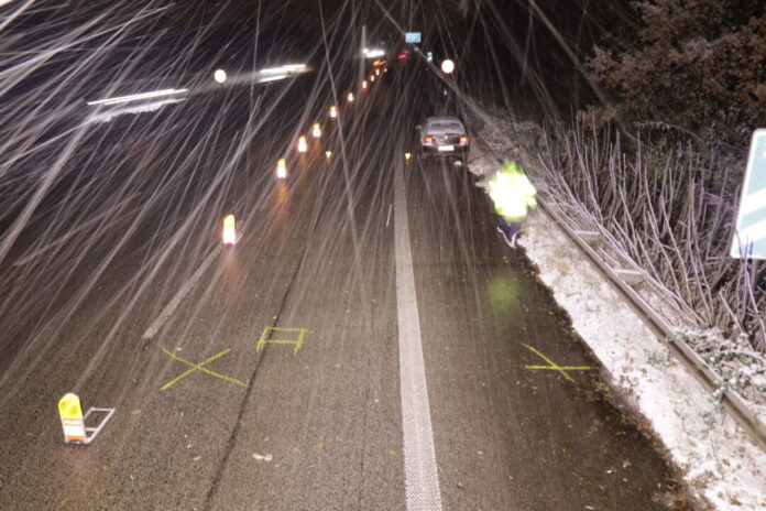 Das Bild von der Unfallstelle. Foto: Polizei/Archiv