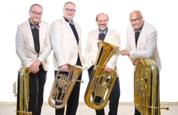 Das m Melton-Tuba- Quartett gastiert in Wuppertal. Foto: Ludwig Angerhöfer