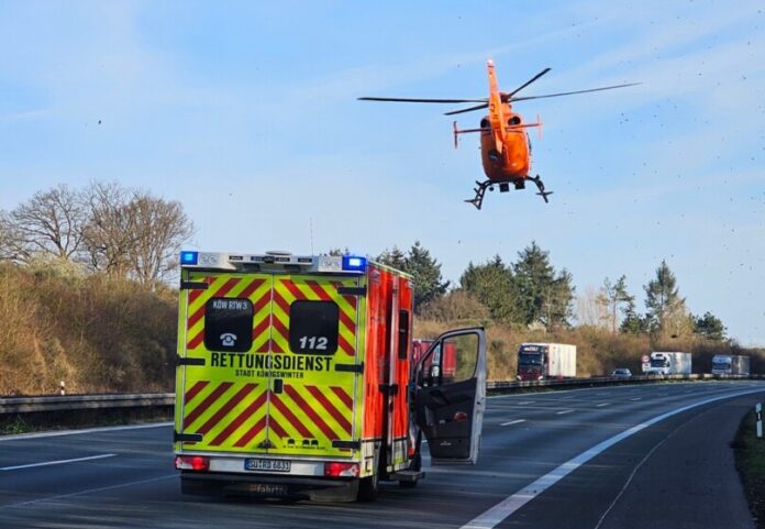 Zwei Rettungshubschrauber waren vor Ort. Foto: FW Königswinter