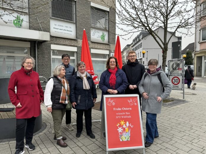 Gut gelaunt waren die SPD-Mitglieder bei der Osteraktion. Foto: SPD