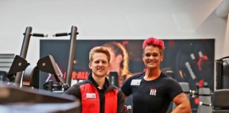 Studioleiter Raphael zum Bruch und Trainerin Nicole Klein möchten Langenberg fit machen. Foto: Volkmann