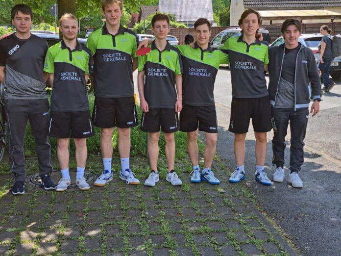 Die erfolgreiche Tischtennis-Jungenmannschaft des SV Union Velbert. Foto: SV Union