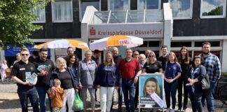 Auf dem Markt und an einem Infostand waren Mitglieder der Wülfrather CDU aktiv. Foto: CDU Wülfrath