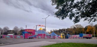 Der "Circus Mirage" schlägt in Neviges sein Zelt auf. Foto: Circus Mirage