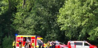 Ein Großaufgebot eilte zum Kanal. Foto: FW Datteln