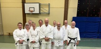 Aktive der Jiu Jitsu-Abteilung des TV Hösel. Foto: privat