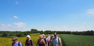 Wanderer sind in der Natur unterwegs. Foto: Stadt Ratingen
