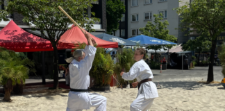 Auf dem Stadtfest in Heiligenhaus am 2. Juni präsentiert sich die Karate-Abteilung mit einer Performance unter freiem Himmel. Foto: privat