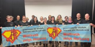 Die Wülfrather "Young Voices" zeigen Haltung. Foto: CGW Wülfrath