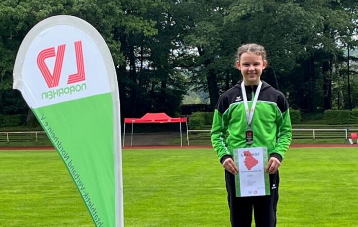 Carolin Strufe hat den zweiten Platz errungen. Foto: TuS 08 Lintorf