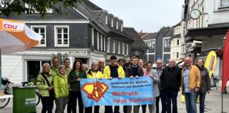 Die Wülfrather Parteien und die Senioren-Union setzen ein gemeinsames Zeichen. Foto: CDU Wülfrath