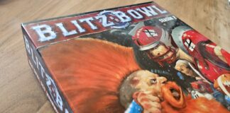 Das Brettspiel "Blitz Bowl" kommt beim Spieleabend auf den Tisch. Foto: Volkmann