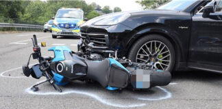 Am Donnerstagnachmittag, 6. Juni, wurde ein 51-jähriger Kradfahrer schwer verletzt. Foto: Polizei