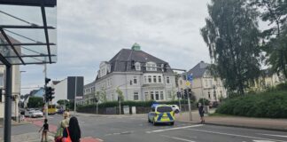 Im Kreuzungsbereich vor dem ZOB ist es zu dem Unfall gekommen. Foto: Volkmann