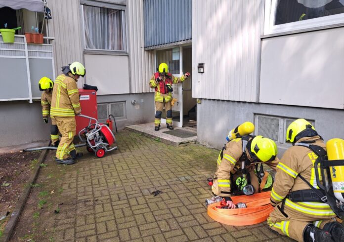 An der Stendaler Straße war die Feuerwehr im Einsatz. Foto: FW Ratingen