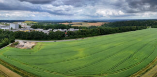 Volt-Fraktion schlägt Alternative zu „Große Feld“ für Gewerbegebiet vor Südlich der Langenberger Straße ist die Erschließung des neuen Gewerbegebiets „Große Feld“ geplant. Foto: Mathias Kehren