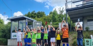 Beide Teams der Lindenschule waren erfolgreich auf dem Rasen. Foto: privat