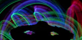 "Light painting" ist die Kunst, mit Licht zu malen. Foto: LVR-Industriemuseum