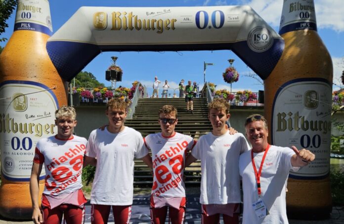 Callum Stedman, Andreas Nikolajsen, Thomas Jon Kristensen, Leon Vollstedt und Georg Mantyk vor dem Start. Foto: TTR 08