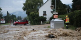 Gewitter mit Starkregen haben im Murtal und anderen Gebieten Österreichs Überflutungen und Muren ausgelöst.