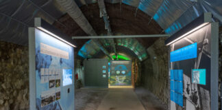 Ein Blick in den Zeittunnel in Wülfrath. Foto: Zeittunnel