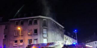 Ein Blick auf die Einsatzstelle an der Siemensstraße. Foto: Feuerwehr Essen