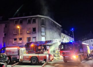 Ein Blick auf die Einsatzstelle an der Siemensstraße. Foto: Feuerwehr Essen