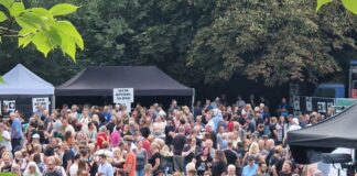 Der Park hat sich gefüllt - das Festival steuert aufs Finale zu. Foto: Kling