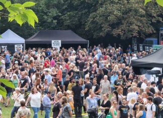 Der Park hat sich gefüllt - das Festival steuert aufs Finale zu. Foto: Kling