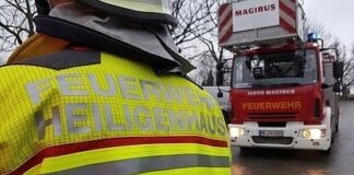 Am Donnerstagmorgen brannte es in einem Mehrfamilienhaus an der Berliner Straße. Foto: Feuerwehr Heiligenhaus
