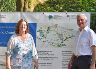 Kerstin Griese mit Bürgermeister Klaus Pesch. Foto: Büro Griese