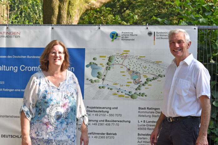 Kerstin Griese mit Bürgermeister Klaus Pesch. Foto: Büro Griese