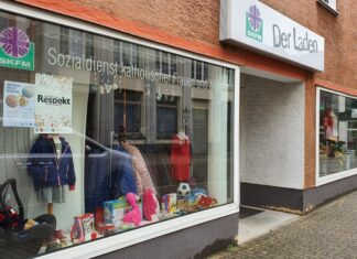 Der Laden des SKFM in Wülfrath. Foto: Volkmann