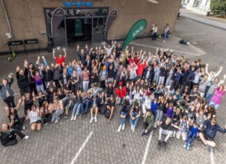Viele Schüler haben an der Aktion teilgenommen. Foto: AOK