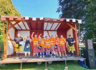 Die stolzen BBH-Warriors (von links): Daniel Sprunkel, Eugen und Antonio Samos, Hendrik Wolfertz, Vjatscheslav Perschin und Raffaele Bongiorno. Foto: privat