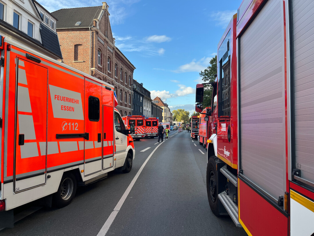 Die Feuerwehr sah sich mit einem Großeinsatz konfrontiert. Foto: FW Essen