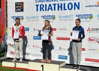 Die jungen Triathleten - hier Charlotte Drenker - holten starke Ergebnisse. Foto: TTR