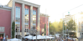 Voll dürfte es bei gutem Wetter rund um das Essener Theater werden. Foto: Diana Küster