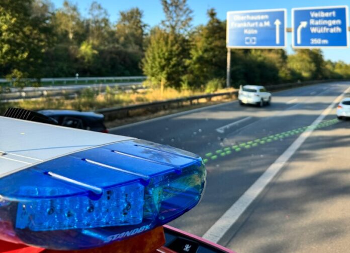 Die Feuerwehr ist auf der A44 im Einsatz gewesen. Foto: FW Ratingen