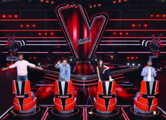 Die 14. Staffel der Sendung "The Voice of Germany" ist ab 26. September freitags im TV zu sehen - mit Velberter Beteiligung, denn Tim Kamrad sitzt on der Jury (2. v. l.). Foto: The Voice of Germany/André Kowalski