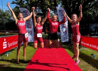 Gute Laune und ein Blick nach vorn bei: Florentine Exner-Anac, Franziska Holl, Joana Wolff und Lisa Rose. Foto: TTR