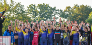 Auch der Nachwuchs durfte ran. Foto: Julian Richter/ Stadtwerke Ratingen Triathlon