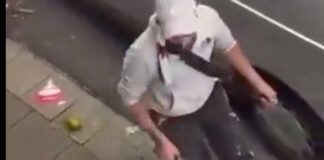Auf einem Video, das der User "nycrox" auf der Plattform "X" veröffentlicht hat, soll der Tathergang in Essen zu sehen sein. Bild: X/Nycrox