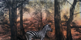 Stefan à Wengen, Zebra (DtGS), 2023, Acryl auf Leinen © Stefan à Wengen 2024