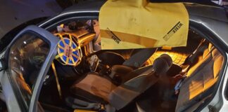 Einer der Unfallwagen. Feuerwehr Foto: Feuerwehr Essen