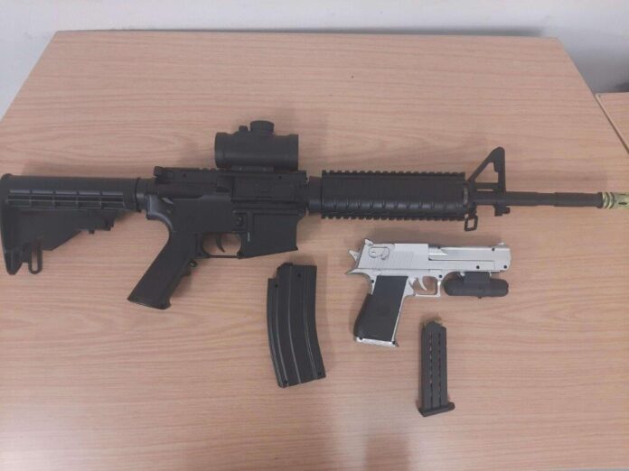 Diese beiden Waffen fanden die Beamten. Foto: Bundespolizei