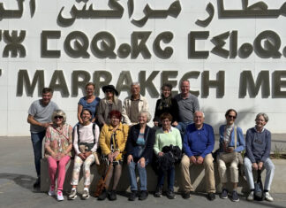 Die Freunde und Förderer des Museum Ratingen bei der Ankunft in Marrakesch. Foto: Thomas Pokladek